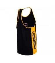 Tank top męski Bodybuilding czarno żółty