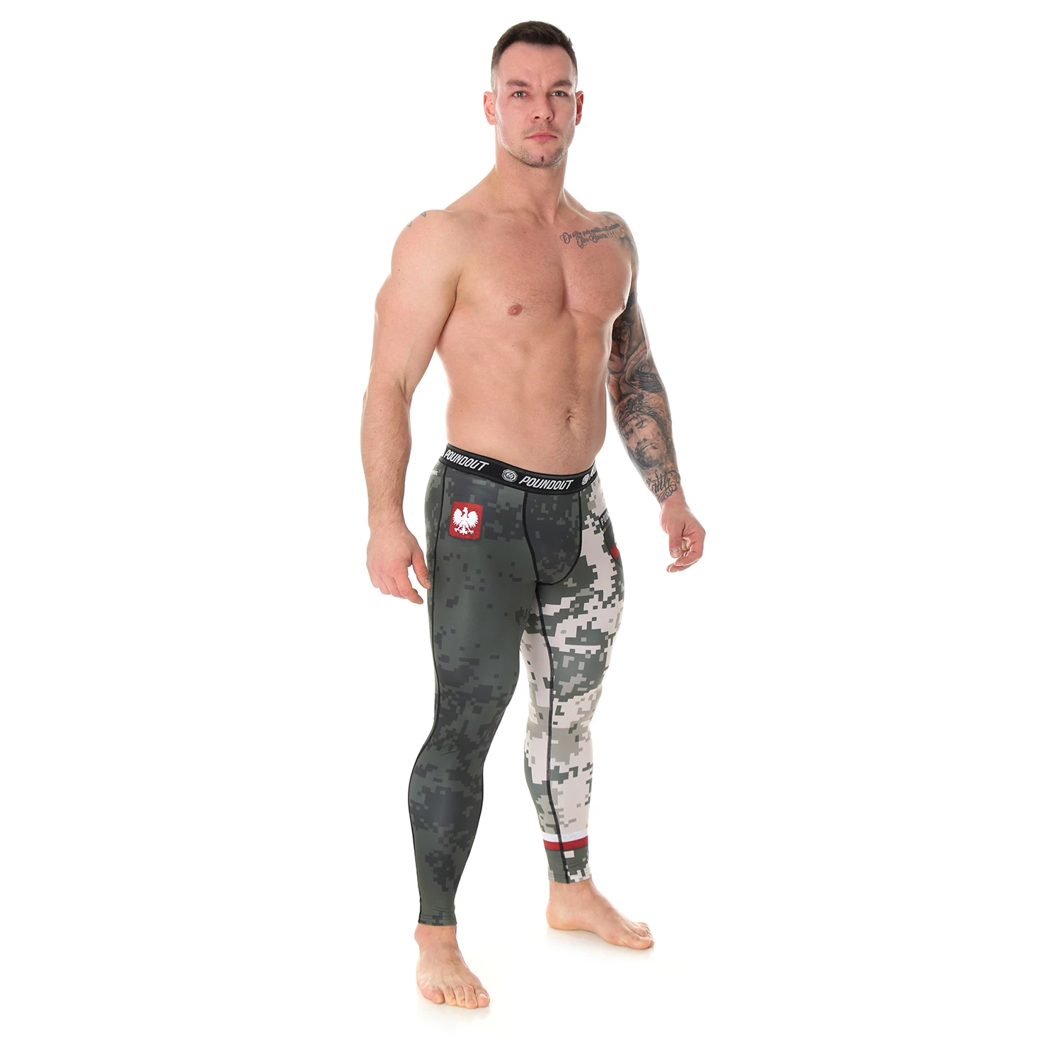 Legginsy męskie sportowe Patriot - termoaktywne spodnie getry wojskowe